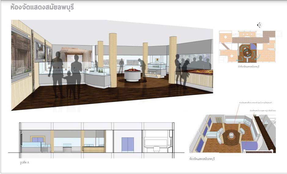 Proposed interior exhibition of Lopburi period